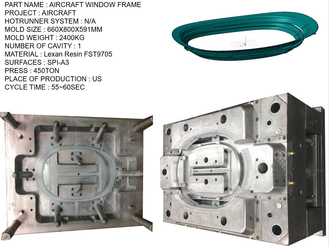 AIRCRAFT WINDOW FRAME MOLD